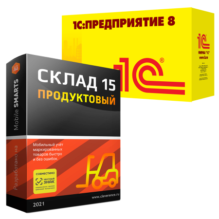 Mobile SMARTS: Склад 15 ПРОДУКТОВЫЙ для «1C: Предприятие 8»